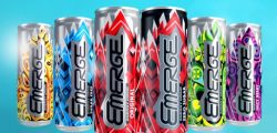 Emerge Energy cans in a row