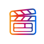 Clapper board icon for great television content